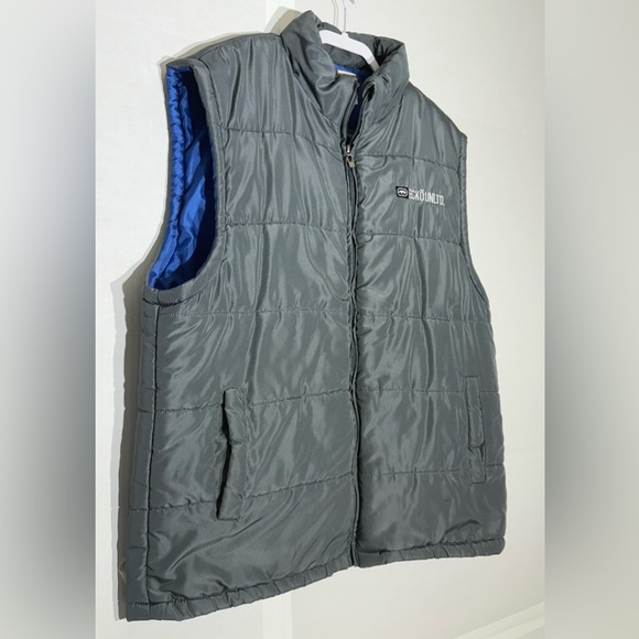 Nice Ecko Unltd Gray Puffer Vest Collared Full Zipper Men’s Size Xlarge - Picture 2 of 12